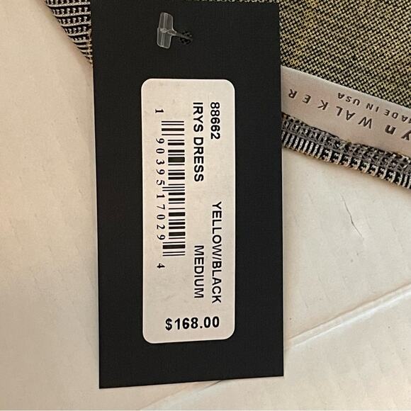 Bryn Walker Black Yellow Plaid IRYS Academia OfficeCore Dress NWT Size M - Picture 9 of 13